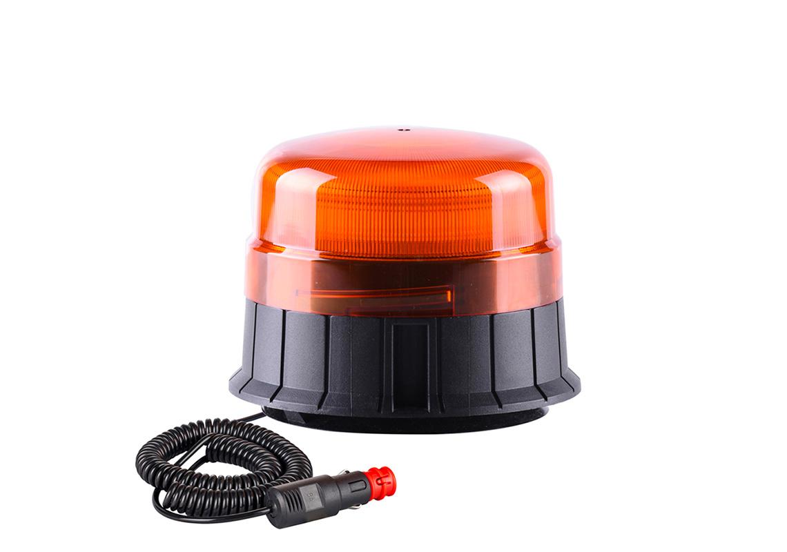 ORANGE LED FLASHING BEACON MAGNETIC BASE - 12/24V